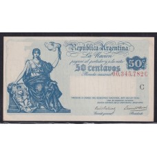 ARGENTINA COL. 401 BILLETE DE $ 0,50 SIN CIRCULAR
